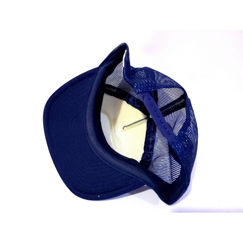 Vintage American Legion Student Trooper Navy Mesh Snapback Trucker Hat USA NEW - Picture 4 of 5